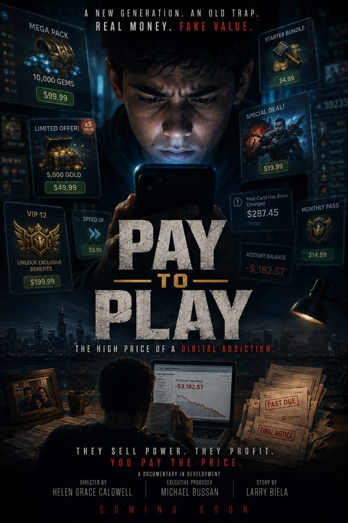 Pay to Play concept poster